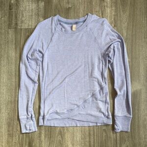 Athleta Girl size XL/14 - light purple sweater with thumb holes